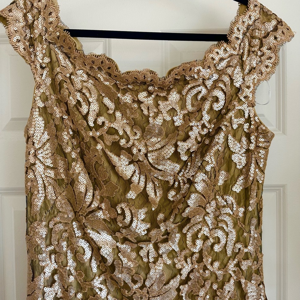 Tadashi Shoji Exquisite Sequin Mother of the Bride Gown - Picture 3 of 9
